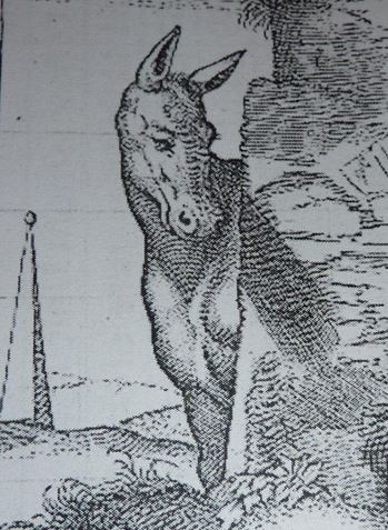 The ass listens to the tale of Cupid and Psyche. ‘Master of the Die’, published 1545; by kind permission of the Bodleian Library, Oxford.